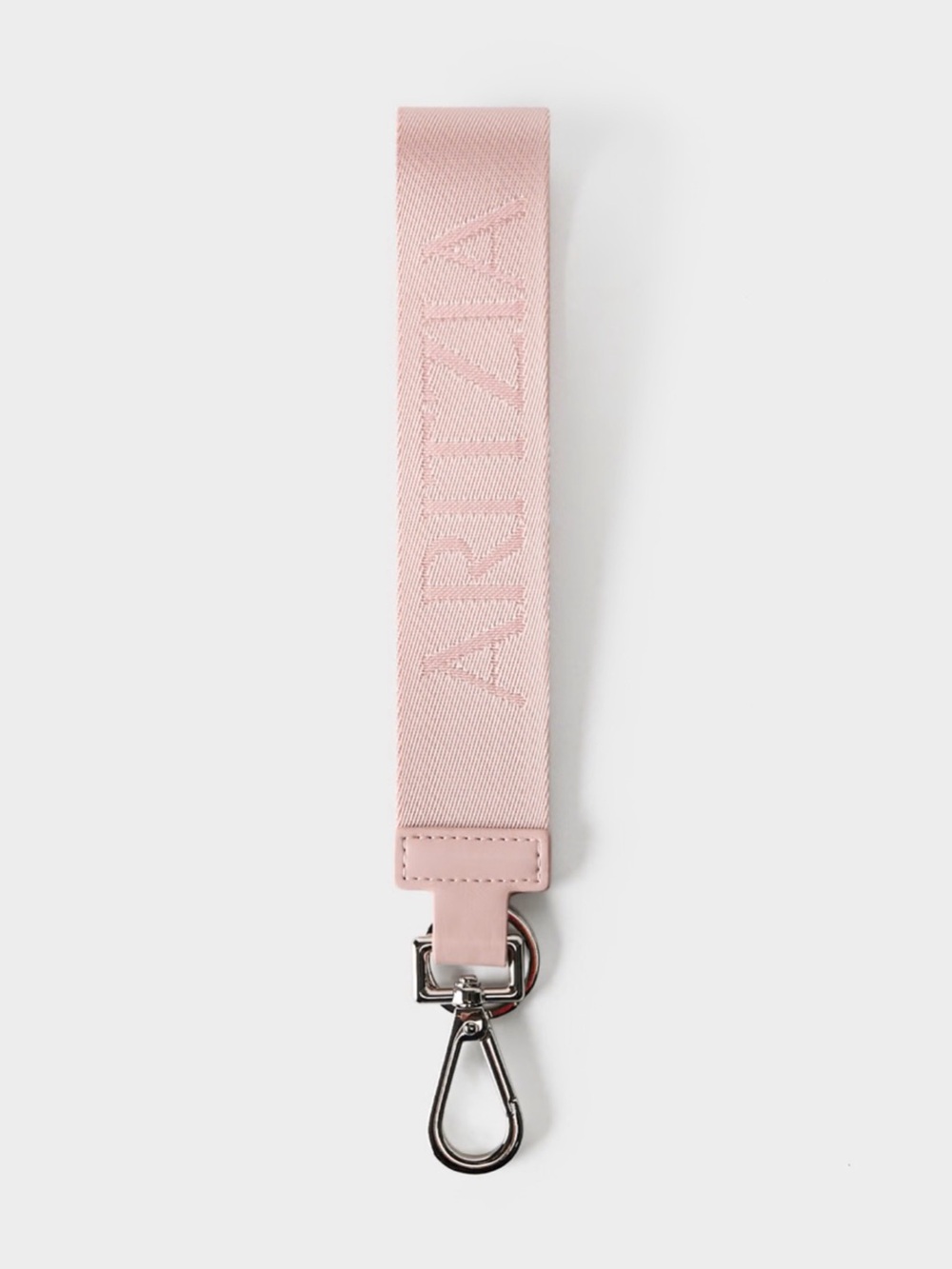 Aritzia Always Found Keychain Wristlet in Bow Pink